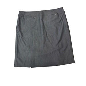 Tahari Pencil Skirt Career Business Workwear Office Dark Gray Plus Women Size 16